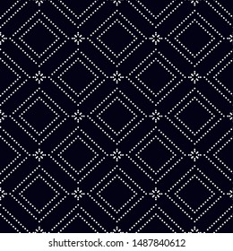 Dotted seamless pattern. Abstract lace background. 