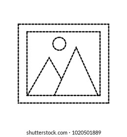 dotted shape art picture image object with border