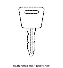 dotted shape automobile key object to security alarm