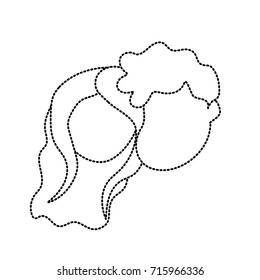 dotted shape avatar couple face with hairstyle design