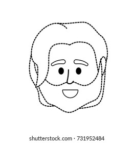 dotted shape avatar man head to social user