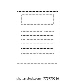 dotted shape business paper document work information