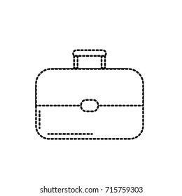 dotted shape business suitcase to save important document