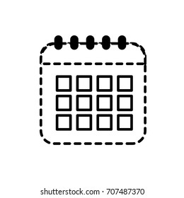 dotted shape calendar data to organizer important things
