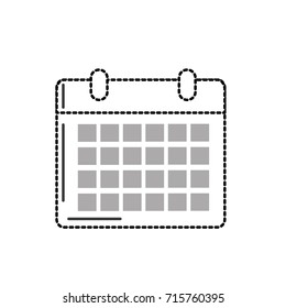 dotted shape calendar to organizar important events