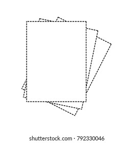dotted shape cardboards object school education design