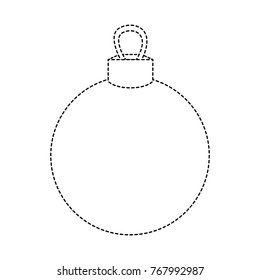 dotted shape circle ball decoration to christmas design