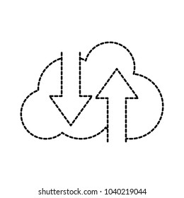 dotted shape cloud data loading and downloading server