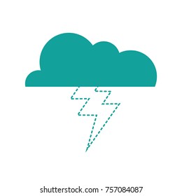 dotted shape cloud with thunder natural weather sky