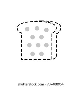 dotted shape delicious slice bread food nutriion