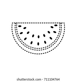 dotted shape delicious watermelon organic fruit nutrition