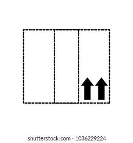 dotted shape delivery packgage service to business shipping