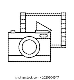 dotted shape digital camera technology with play video