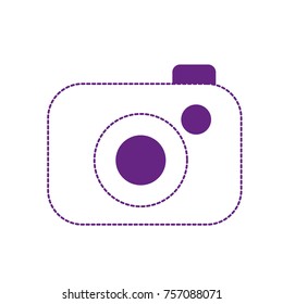 dotted shape digital camera technology object to photograph