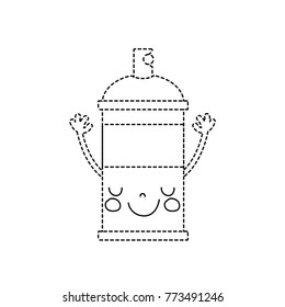 dotted shape emoji cute happy aerosol spray