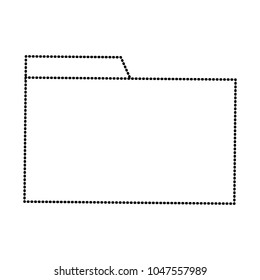 dotted shape file folder archive to organize information