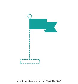 dotted shape flag decoration celebration style design