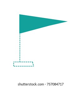 dotted shape flag decoration celebration style design