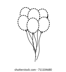 dotted shape funny balloons decoration design flying