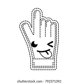 dotted shape funny and cute glove sportwear kawaii