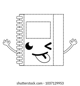 dotted shape funny and cute notebook object kawaii