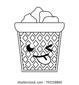 dotted shape funny papers can kawaii cartoon