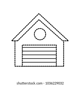 dotted shape garage store shop to market business