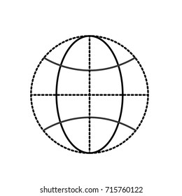 dotted shape global earth planet to network connect