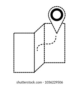 dotted shape global map travel with location symbol