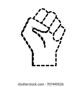 dotted shape hand tight with all fingers design