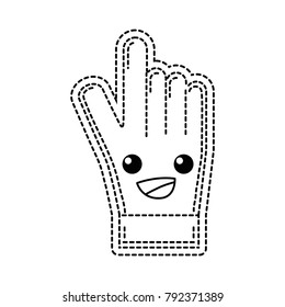 dotted shape happy and cute glove sportwear kawaii