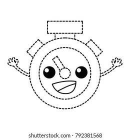 dotted shape happy and tender chronometer object kawaii