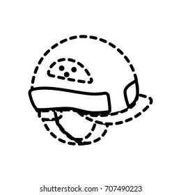 dotted shape helmet equipment to industry service construction