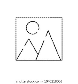 dotted shape image picture art to gallery sign