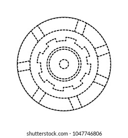 dotted shape industry gear engineering process machine