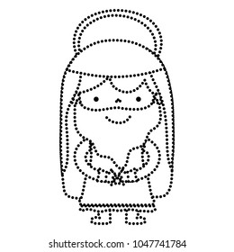 dotted shape jesus christ with halo religious hope