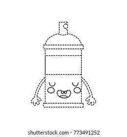 dotted shape kawaii cue funny aerosol spray