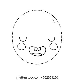 dotted shape kawaii cute funny face expression