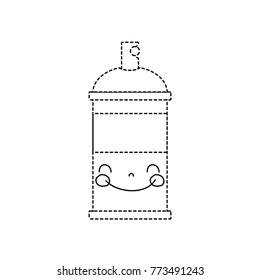 dotted shape kawaii cute happy aerosol spray