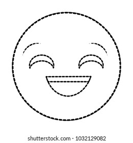 dotted shape laugh face gesture emoji expression
