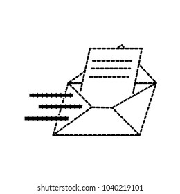dotted shape letter e-mail message text style