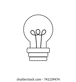 dotted shape light bulb power electric energy