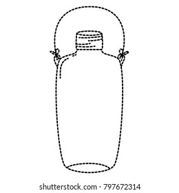 dotted shape long mason jar with wire handle style