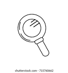 dotted shape magnifying glass tool to explore