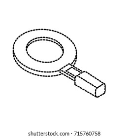 dotted shape magnifying glass tool to search and explore