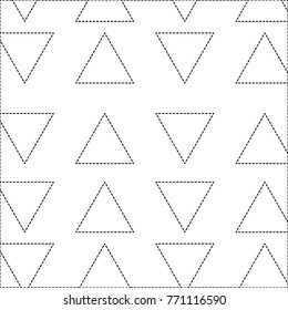 dotted shape memphis style triangle graphic background
