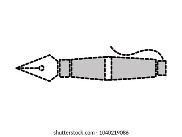 dotted shape metal business feather pen tool