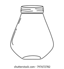 dotted shape middle and wide mason glass preserve