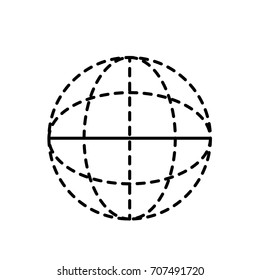dotted shape network global connection digital map
