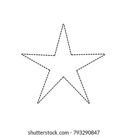 dotted shape nice shiny star art design